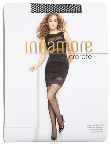 Колготки Innamore Microrete Мелкая сетка цвет Nero размер 3/4 – 1