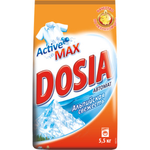 Стиральный порошок Dosia Active 3 Альпийская свежесть 5.5 кг