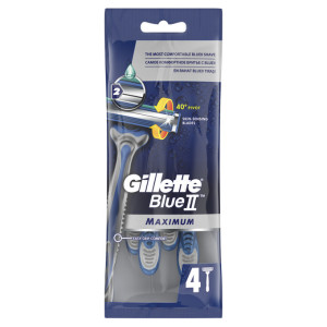 Бритвенный станок Gillette Gillette Blue2 Max одноразовые с 2 лезвиями, 4, плавающая головка 4 шт - 1