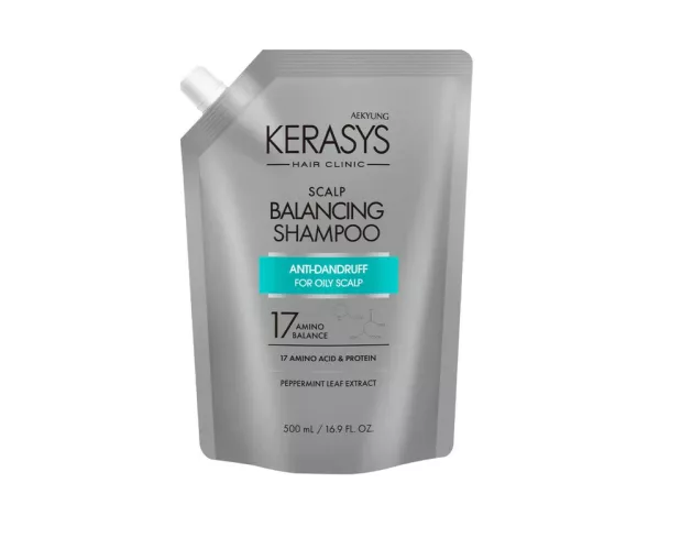 Шампунь для волос KeraSys Scalp Care  Scalp Balancing для лечения кожи головы запасной блок 500 мл – 1