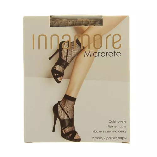 Носки Innamore Microrete Nero мелкая сетка 2 пары – 1