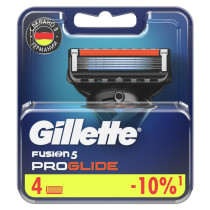 Сменные кассеты Gillette Fusion5 ProGlide с 5 лезвиями с точным тримммером для труднодоступных мест для идеально гладкого бритья 4 шт