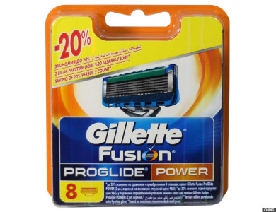 GILLETTE Fusion Proglide Power Смен.Кассеты 8 шт