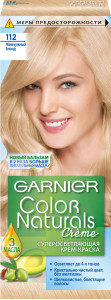 Garnier Стойкая питательная крем-краска для волос "Color Naturals", оттенок 112, Жемчужный блонд - 1