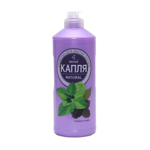 Средство для мытья посуды Капля Natural Ежевика и мята 500 мл