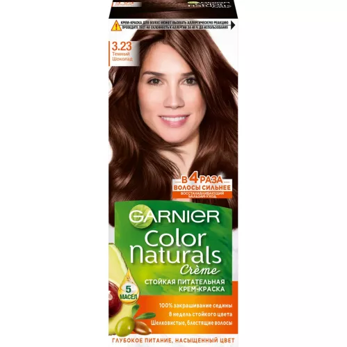 Краска для волос Garnier Color Naturals питательная  оттенок 3.23 Темный шоколад  – 5