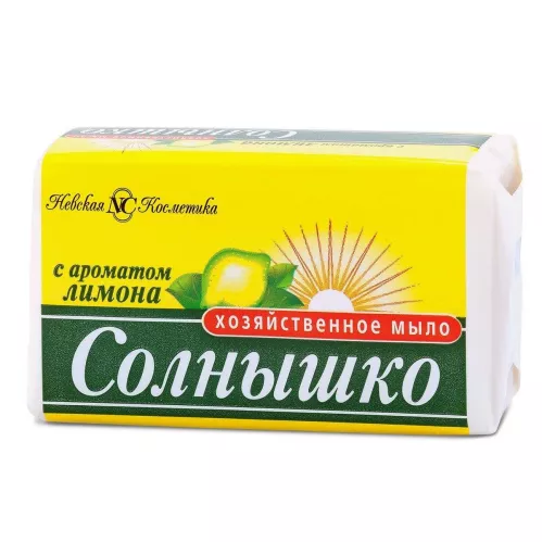 Мыло хозяйственное Солнышко Лимон 140г – 1