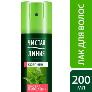 Чистая Линия лак для укладки волос Экстрафиксация 200 мл - 1