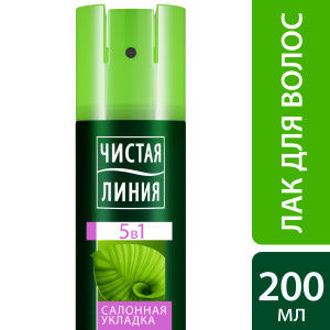 Чистая Линия Фитосалон лак для укладки волос Увлажнение и уход 200 мл - 1