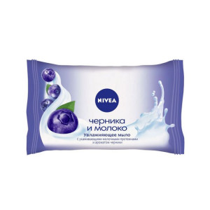 NIVEA Мыло-уход Черника и молоко 90гр