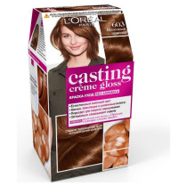 L'Oreal Paris Стойкая краска-уход для волос "Casting Creme Gloss" без аммиака, оттенок 603, Молочный шоколад