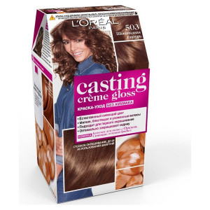 L'Oreal Paris Стойкая краска-уход для волос "Casting Creme Gloss" без аммиака, оттенок 503, Шоколадное золото - 1