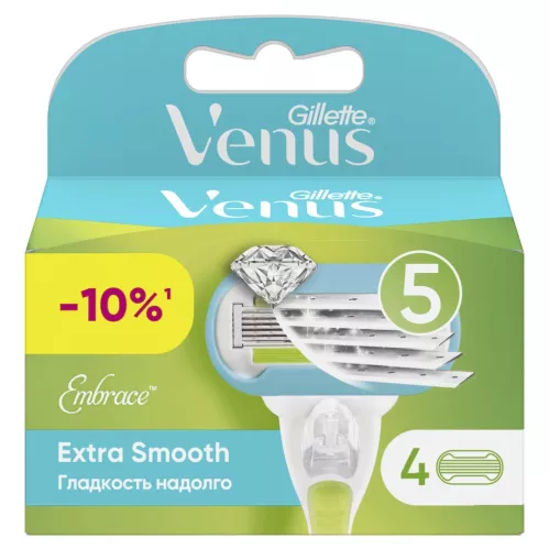 Сменные кассеты Venus Extra Smooth 4 шт – 3