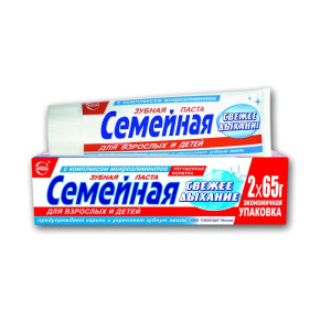 Зубная паста Семейная (пластиковая туба, футляр) 100г