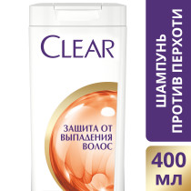 Шампунь для волос Clear Защита от выпадения волос против перхоти 400 мл