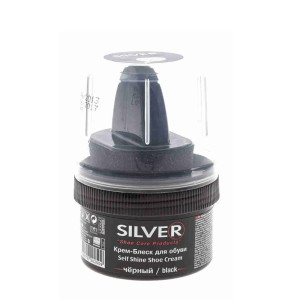 Крем для обуви Silver черный 50мл