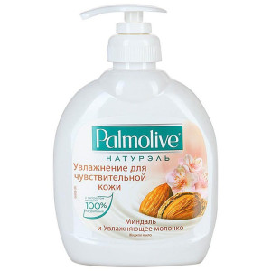 Мыло жидкое Palmolive Увлажнение для чувствительной кожи Миндаль и Увлажняющее молочко 300 мл