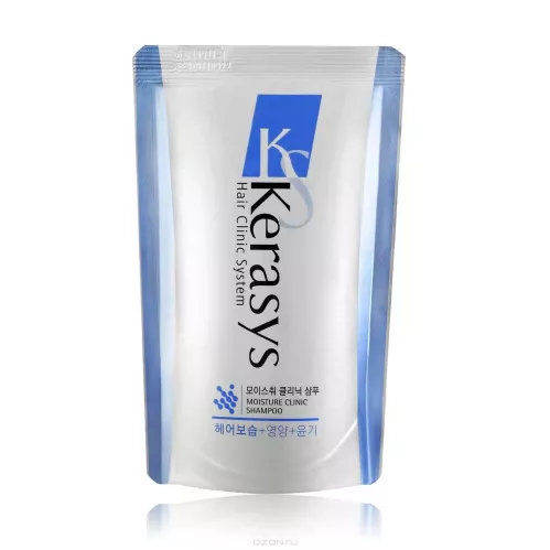 Шампунь для волос KeraSys Hair Clinic Moisturizing увлажняющий запасной блок 500 мл – 1