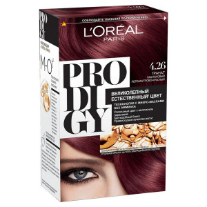 L'Oreal Paris Краска для волос "Prodigy" без аммиака, оттенок 4.26, Гранат - 1