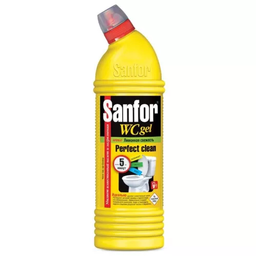 Чистящее средство Sanfor Антиналет Лимонная свежесть для сантехники 750 мл – 2