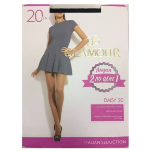 Колготки Glamour Daisy 20den (1+1) 2 Nero