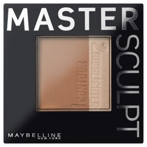 Maybelline New York Скульптурирующая Пудра компактная "Master sculpt", контур + хайлайтер, оттенок 01, светлый, 9 гр - 1
