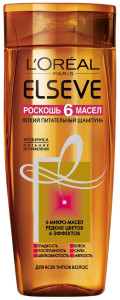 Шампунь для волос L`Oreal Paris Elseve Роскошь Питания 6 масел питательный, для всех типов волос 250 мл - 1