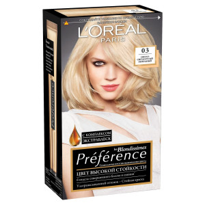 Краска для волос LOreal Preference. Палитра цветов