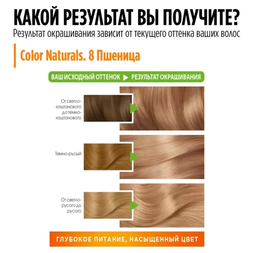 Крем-краска для волос Garnier Color Naturals Стойкая питательная оттенок 8 Пшеница – 7