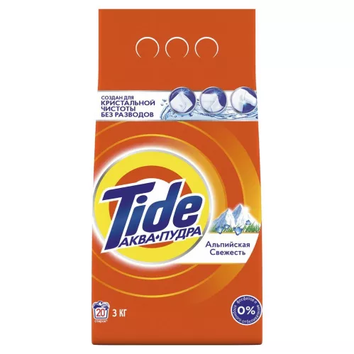 Стиральный порошок Tide Альпийская свежесть Аквапудра автомат 3 кг – 1