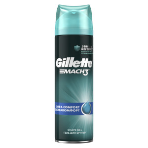 Гель для бритья Gillette Mach3 Complete Defense экстракомфорт 200 мл