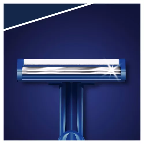 Бритвенный станок Gillette Blue2 одноразовый с 2 лезвиями фиксированная головка 5 шт – 5