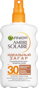 Garnier Солнцезащитный спрей-проявитель загара Ambre Solaire "Идеальный загар",нежирный,водостойкий,SPF 30, 200мл - 1