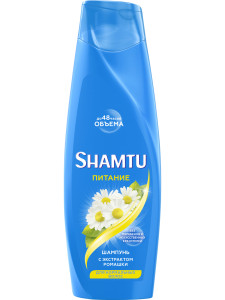 Шампунь для волос Shamtu Питание объём с Push-up эффектом, с экстрактом ромашки, для нормальных волос 360 мл - 1