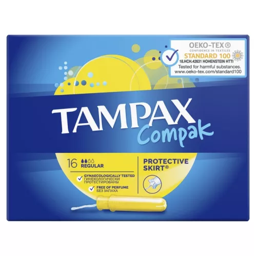 Тампоны Tampax Compak Regular Duo с аппликатором 16 шт – 1