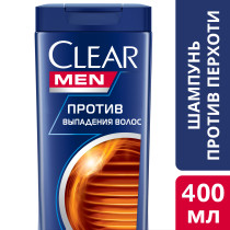 Шампунь для волос Clear Men Против выпадения волос против перхоти 400 мл