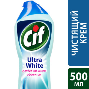Cif чистящий крем Ultra White с отбеливающим эффектом 500 мл - 1