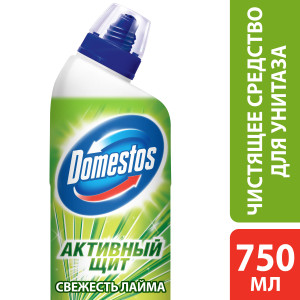 Domestos средство чистящее для унитаза Активный Щит Свежесть Лайма 750 мл - 1