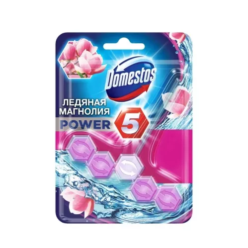 Туалетный блок Domestos Power 5 Ледяная магнолия 55 гр – 1