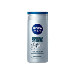 Гель для душа Nivea Серебряная защита мужской 250мл