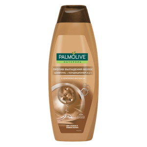 Шампунь для волос Palmolive Натурэль Против выпадения волос 2 в 1 с кератином и маслом ши для слабых и ломких волос 380 мл
