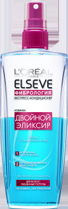 Экспресс-кондиционер для волос L`Oreal Paris Elseve Фибрология Двойной Эликсир для волос, лишенных густоты 200 мл - 1