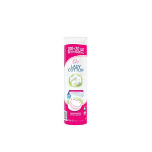 Ватные диски Lady Cotton 100+20 шт
