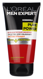 L’Oreal Paris Men Expert Средство для умывания «Pure Power» против прыщей, 150 мл - 1