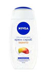 Гель-уход для душа Nivea Крем-скраб манго 250 мл