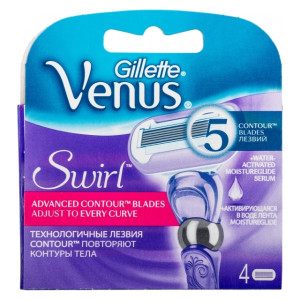 Сменные кассеты Venus Swirl 4 шт
