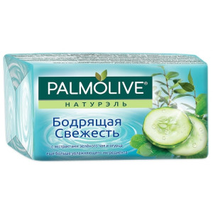 Мыло туалетное Palmolive Натурэль Бодрящая свежесть с экстрактами зеленого чая и огурца 90 г