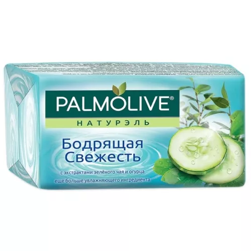 Мыло туалетное Palmolive Натурэль Бодрящая свежесть с экстрактами зеленого чая и огурца 90 гр – 1