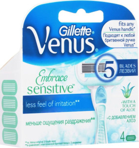 GILLETTE Venus Proskin Смен.Кассеты д/чув.кожи 4шт