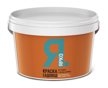 Краска Ярко для садовых и парковых деревьев фасадная белая 3 кг